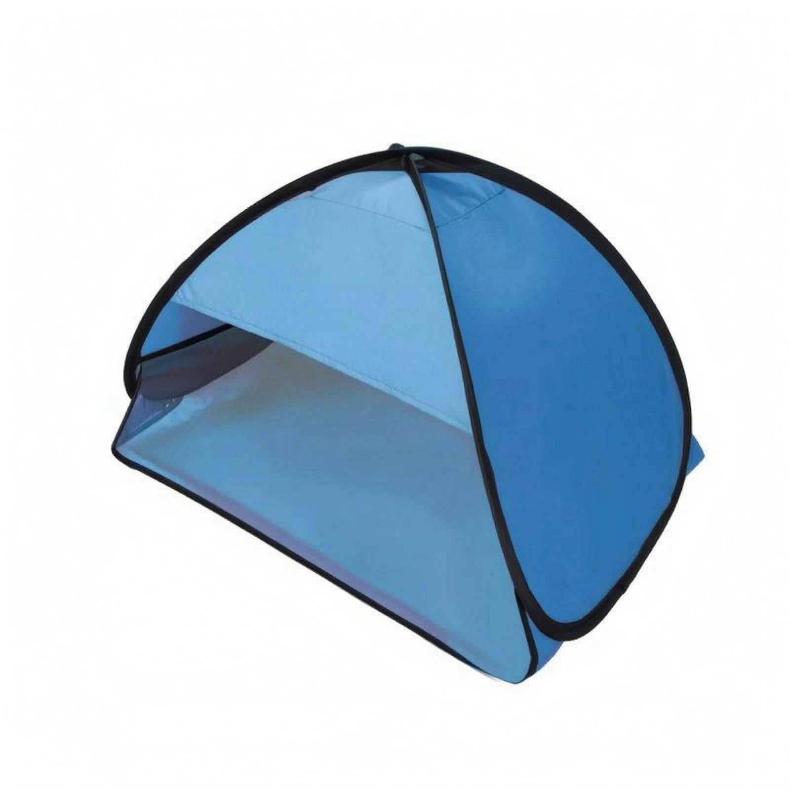 Foldable Head Tent Silver-Coated Dome Head Tent Memory-Metal Frame Folding Shelter Two-Tone Blue M | Tents | Tents & Canopies | Camping & Hiking | Outdoor Sports-image-46