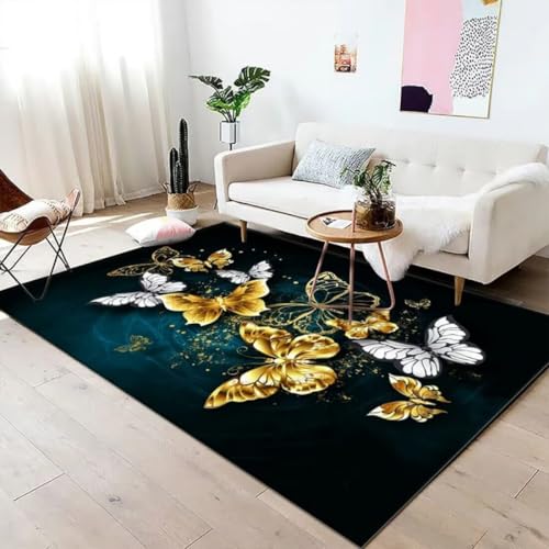 Tapis moelleux bleu isolant 120x180 contre le sol froid - 2
