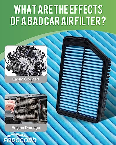 Image of 2-Pack Engine Air Filter Fits for Elantra (2011-2016), Forte (2014-2018) Air Filter Replacement 28113-3X000, 28113-4V100 Car Accessories