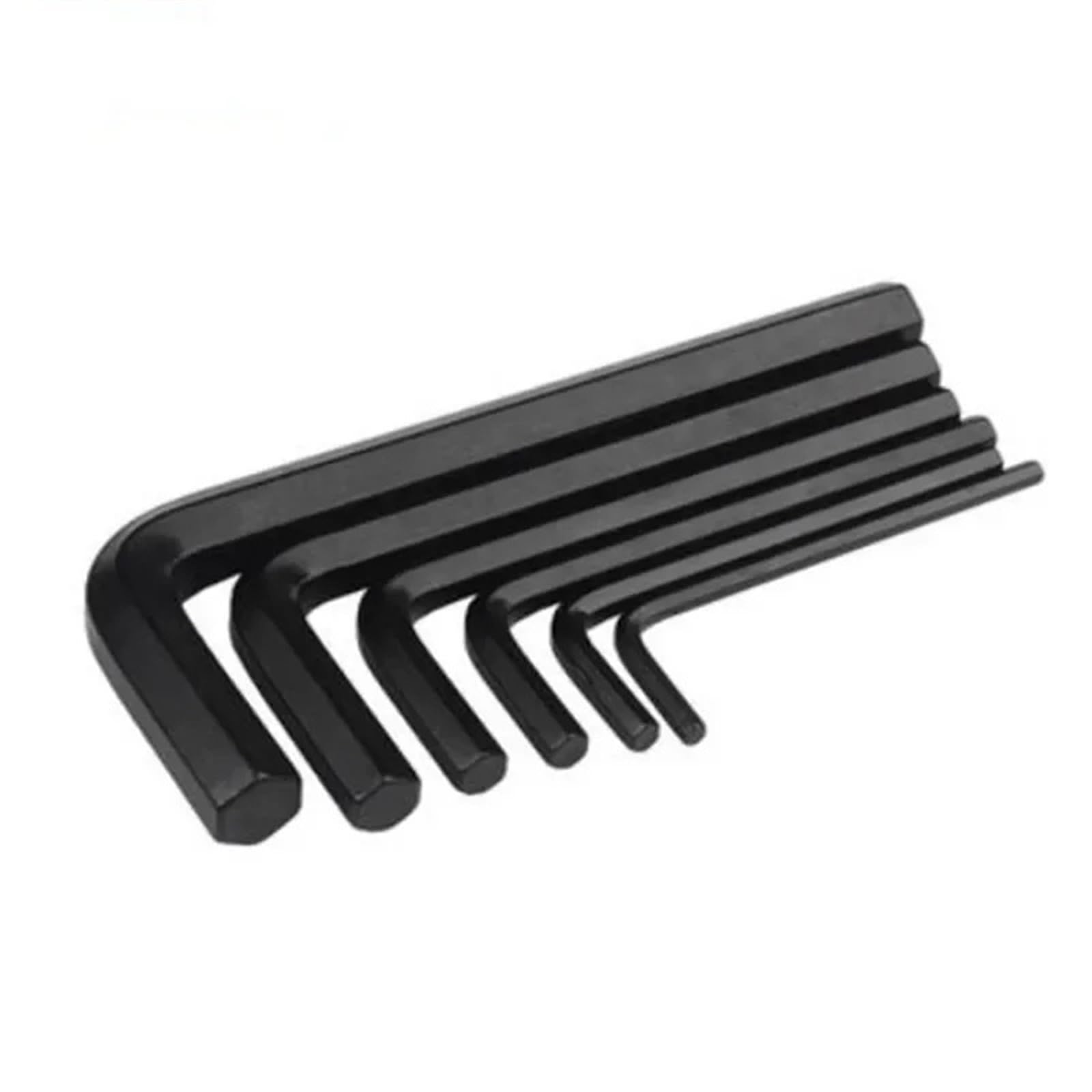 Genérico Llave Allen 5/10 Uds llave Allen de acero aleación negra hexagonal en forma L(5pcs 1-4 inch)