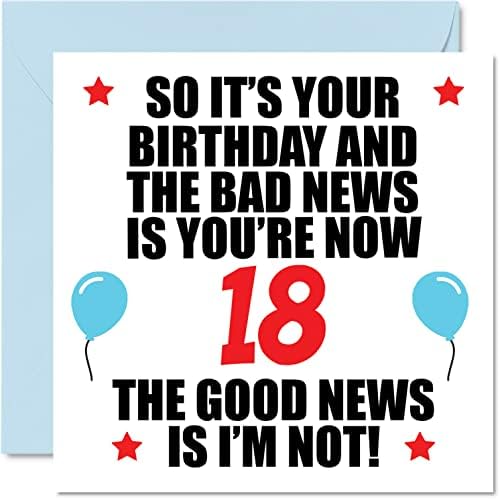 Funny 60th Birthday Card for Men Women - Bad News - Happy Birthday Cards for 60 Year Old Dad Mum Auntie Uncle Nan Grandad, 145mm x 145mm Sixty Sixtieth Bday Greeting Cards Gift