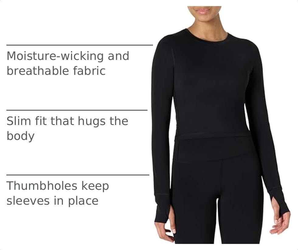 Amazon Essentials Women's Women's FormFlex Short Sleeve Top, Black, Large - image 4