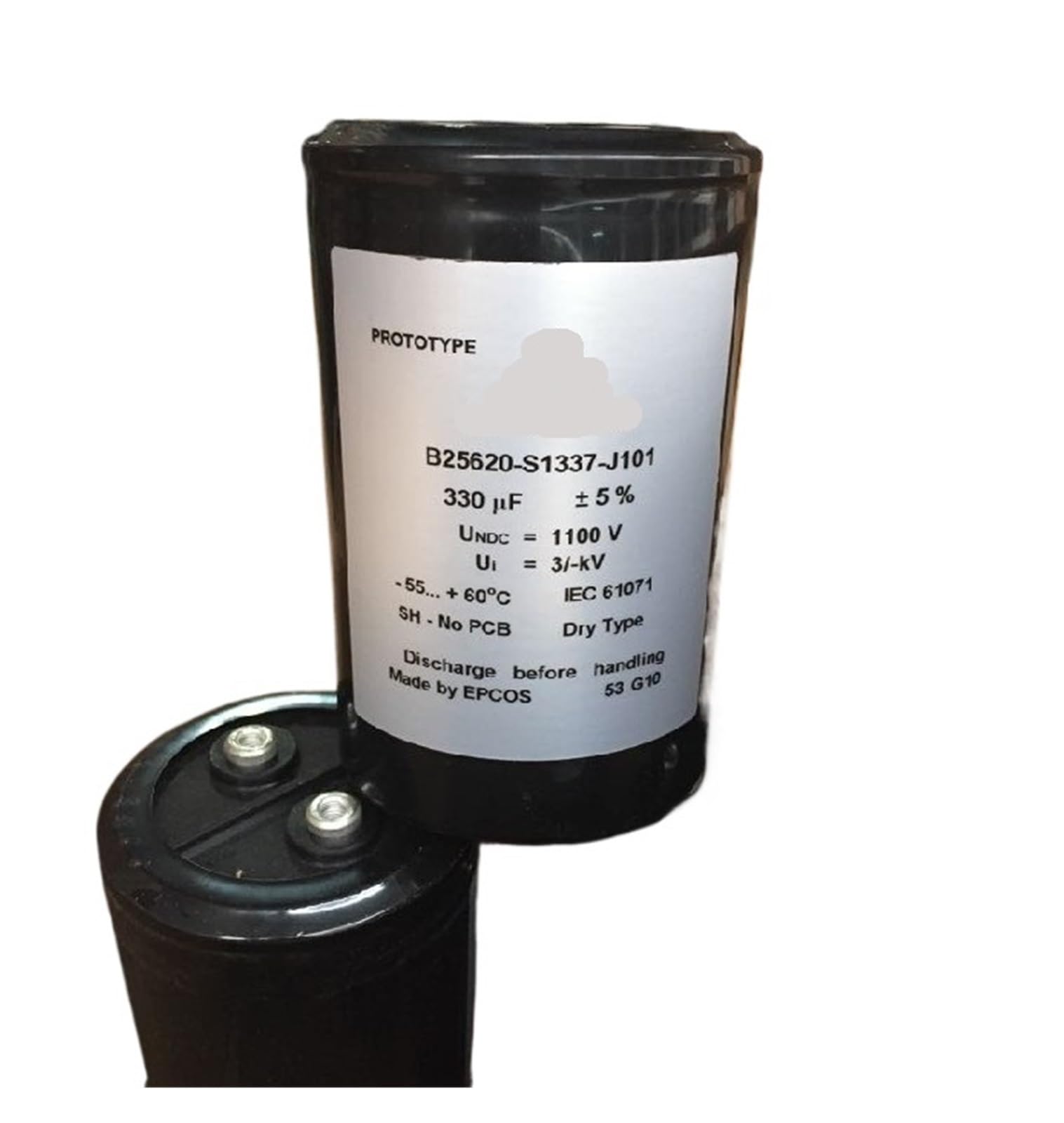KSZHZYMGX EPCOS330uf 1100v B25620-S1337-J101 Wind Inverter Energy Storage Film Capacitors 1pcs
