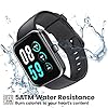 Smart Watch, AOKESI 2023 Newest Touchscreen Smart Watch for Android Phones and iPhone Compatible, 5ATM Waterproof Fitness Tracker with 24/7 Heart Rate, Blood Oxygen, Smartwatch for Men Black