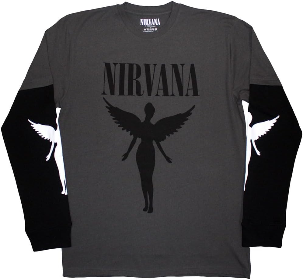 Nirvana in Utero Mono Layered Long Sleeve T Shirt
