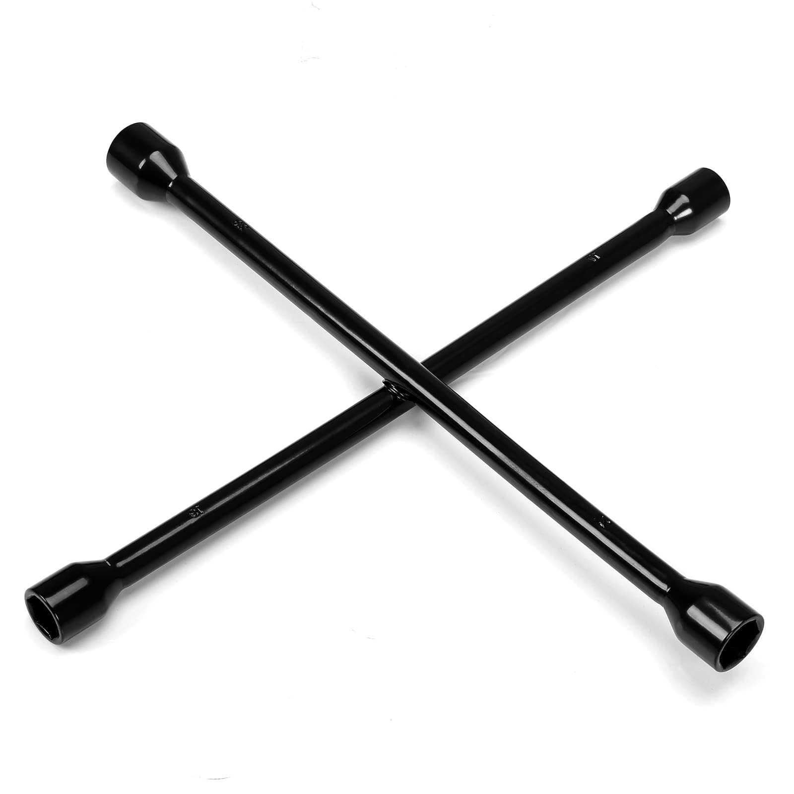 Unifizz TRX31101-14F - Llave de cruz universal de 4 vías de 35.6 cm profesional de aleación de acero negro