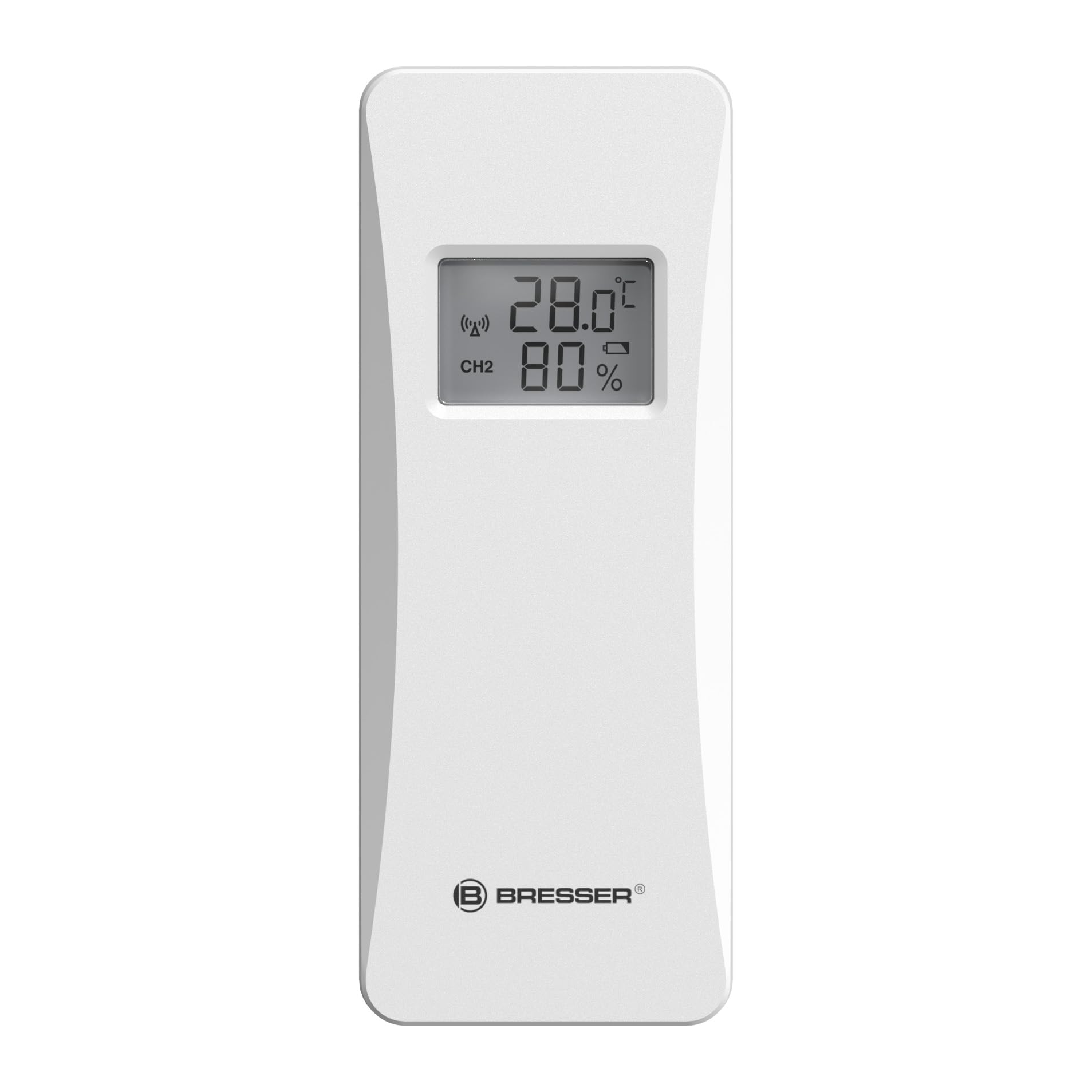 Bresser Stazione meteo Wi-Fi con app per Tuya Smart Home, previsione di 5 giorni, termoigrosensore, cronologia, indicatore di comfort, sveglia, allarme