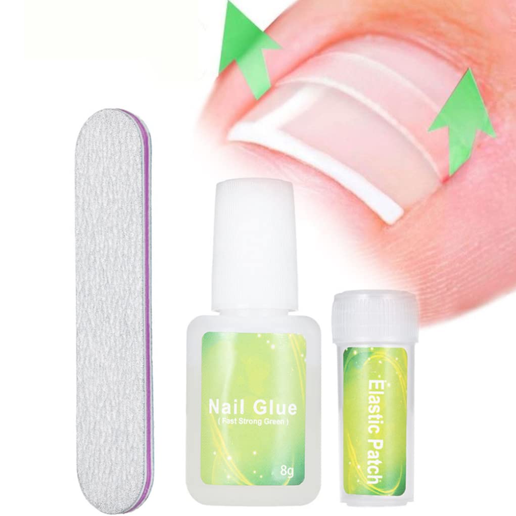 Kit di correzione della patch di unghie dei piedi incarniti elastico patch per chiodi con glu -correzione della file unghie
