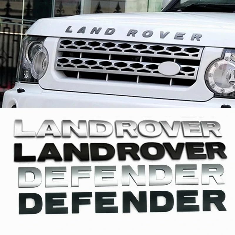 Emblema Land Rover Range Rover Velar Sport Discovery 2 3 4 cromato 3D