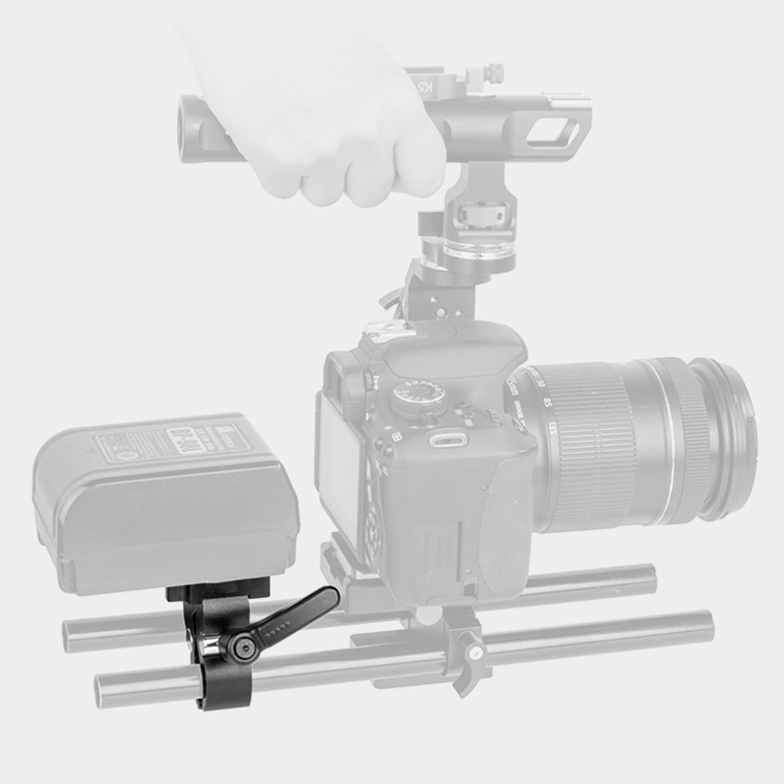 Support Batterie V-Mount En Forme De Crabe HangTon - Pince Serrage Pour Trépied, Rail, Light Stand Jusqu'à 2kg