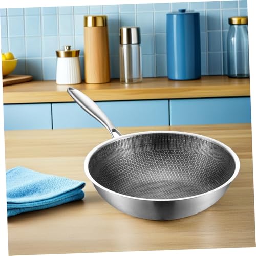 Wok Healifty de acero inoxidable antiadherente 2.21 lb miniatura 7