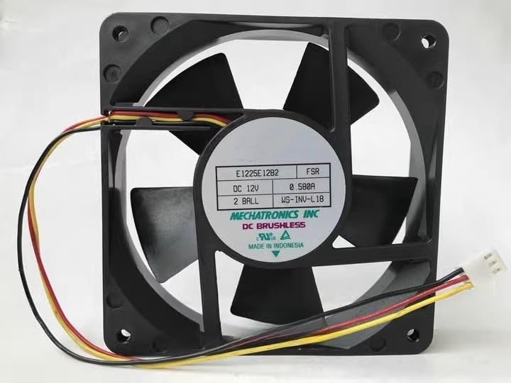 Ventilateur de refroidissement 12025 E1225E12B2 FSR DC 12V 3 wire pour PC