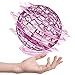 FLYNOVA Hover Ball Mini Drohne - Fliegender Ball Flying Ball Flying Orb Boomerang mit LED Licht Drohne für Kinder Flugzeug Spielzeug Geschenke für Jungen Mädchen Indoor Outdoor, 2021 Pro (Rosa)