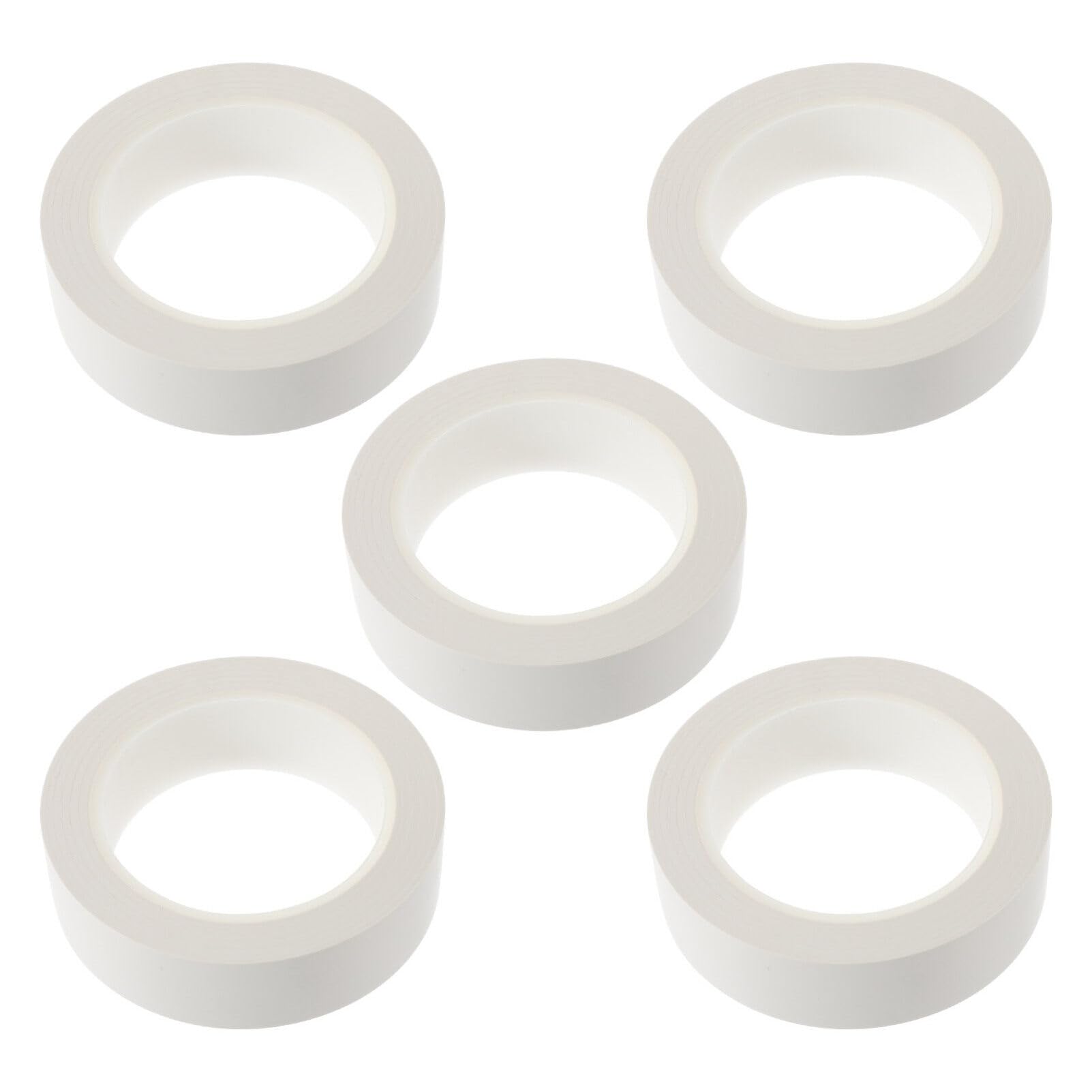 SOLUSTRE 5rouleaux Ruban Adhésif Toilé Blanc Ruban Adhésif pour Moquette Emballage Réparation Multifonctionnel