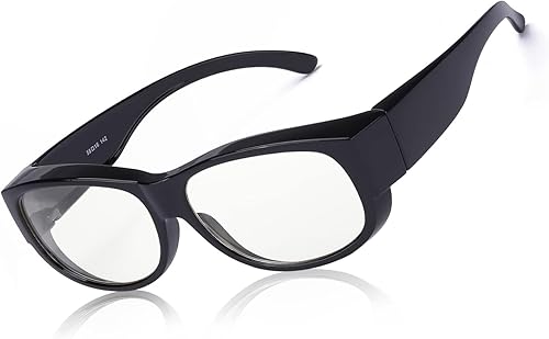 LVIOE Se ajusta sobre gafas de bloqueo de luz azul y gafas de computadora, desgaste sobre anteojos recetadosanteojos de lecturagafas RX LB303