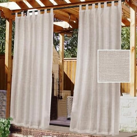 Gluhbirnen Outdoor Waterproof Curtains for Pergola Cover