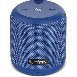 (Renewed) INFINITY by Harman Fuze 99 4.5 W Deep Bass Sound with Dual Equalizer and Water Proof Bluetooth Speaker (Blue)