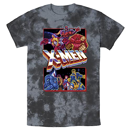 T-Shirt Marvel X-Men Arcade Fight Homme en coton noir coupe standard