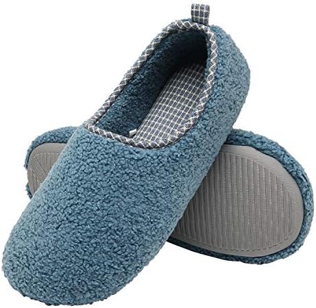 ChayChax Warme Winterhausschuhe für Damen, Memory-Schaum, weicher Plüsch, bequeme Baumwollschuhe