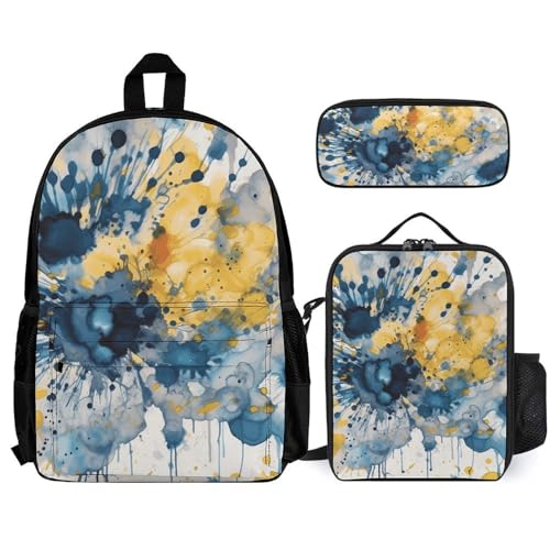 Sac à dos voyage ordinateur portable blanc avec sac lunch lunchbox kit