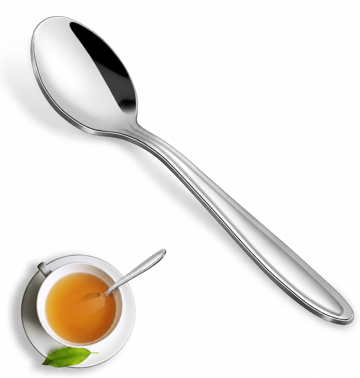 Pleafind Teaspoons Set of 36, Stainless Steel Tea Spoons