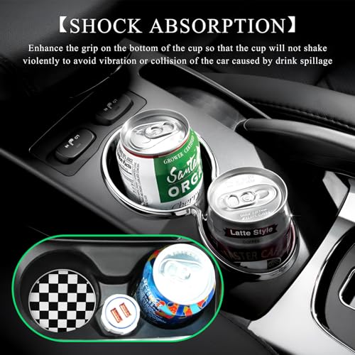 Set 4 Portavasos para Carro Antideslizante 2.76 in miniatura 3