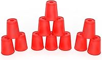 Vista 7 de DEWEL Quick Stacks Cups, 12 piezas de juego de entrenamiento de velocidad de vasos apilables para deportes (negro-nuevo)