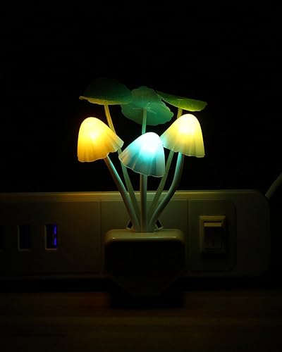 Miniatura 8 de Rienar Luz nocturna LED con sensor lámpara de cama LED enchufable que cambia de color