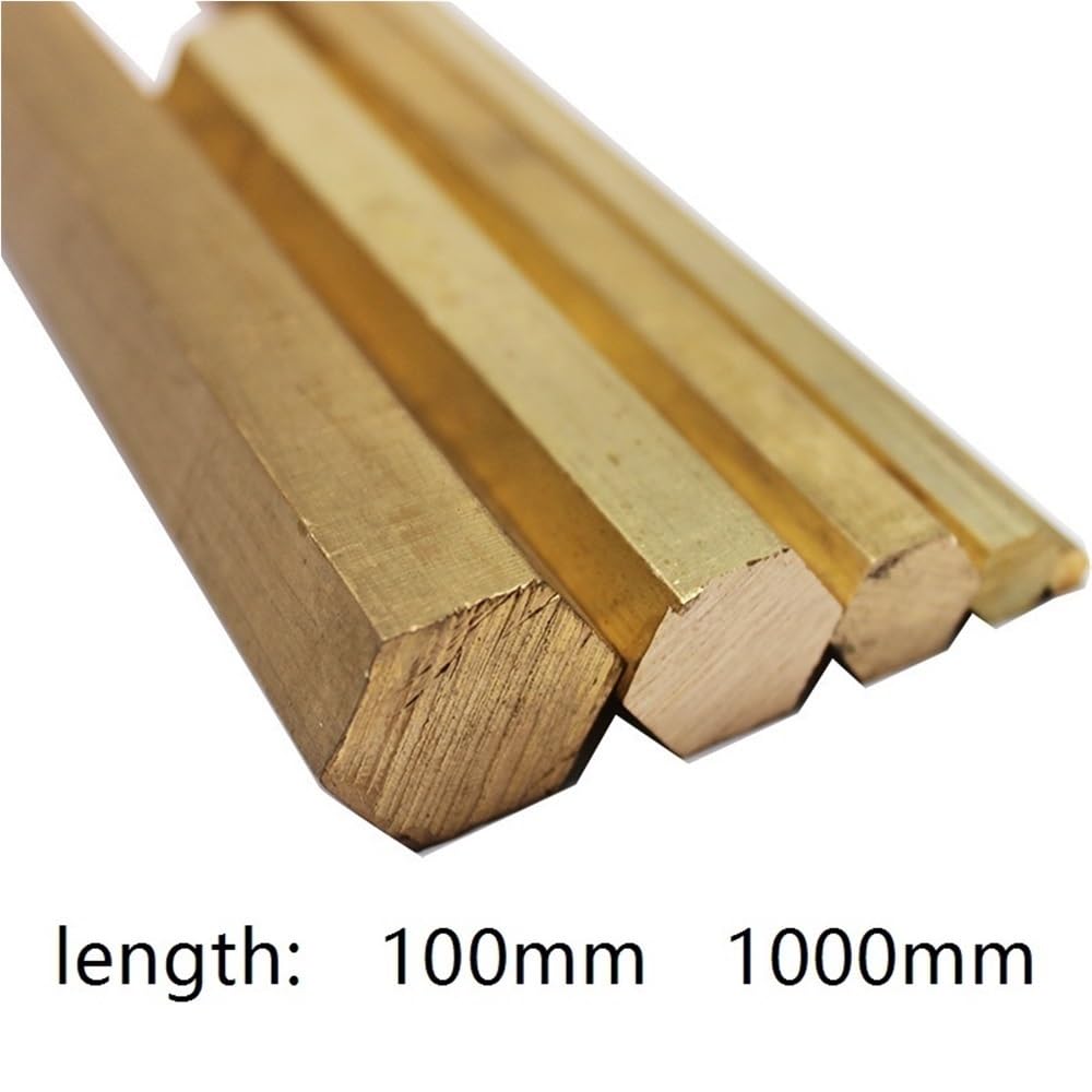 Edelstahl sechseckige Stangen, 1 Stück Messing Sechskantstange 3-65mm x 100/1000mm for Schiffsventile(5x100mm)