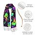 KAOEOSI Colorful Neon Mushrooms Women's Scarf Winter Long Blanket Scarf Fashion Shawl Wrap with Tassel 77 x 27 Inch