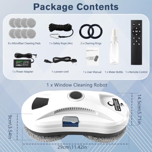 Window Cleaning Robot, Automatic Glass Cleaner, Double Water Spray - Image 3