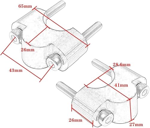 Miniatura 7 de Accesorios de motocicleta para KAWASAKI Z900RS Z900 RS 2018 2019 2020 2021 2022 2023 2024 2025 1 18 pulgadas 1.102 in abrazadera de manillar elevado