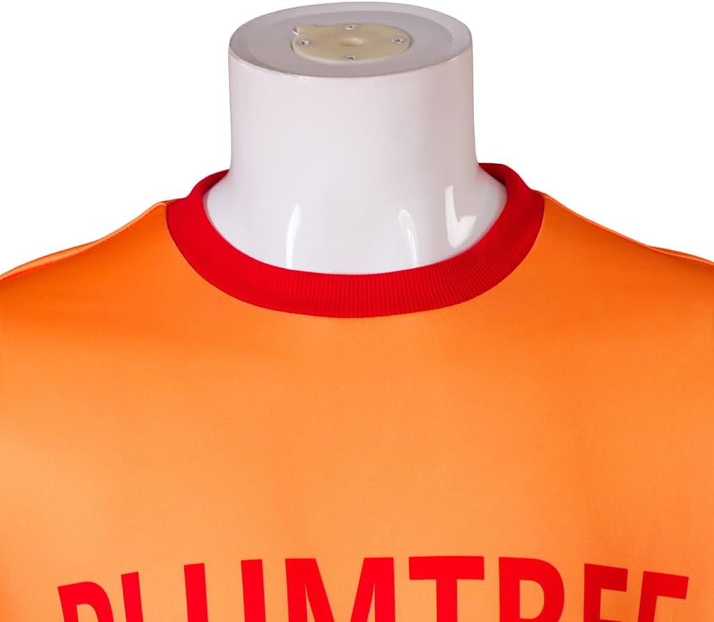 Scott Cosplay Costume Shirt Men's Movie Plumtree Print Orange T-Shirt Summer Short Sleeve Tee