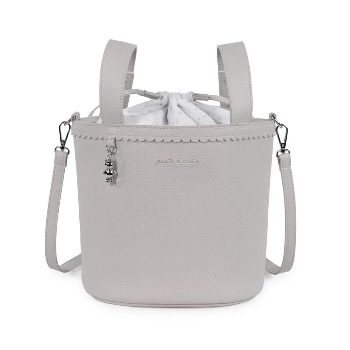Pasito a Pasito BORSA BUCKET ICON SMOKE, grigio