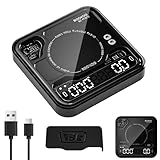 BOOKOO Kaffeewaage mit Timer, 0,1g Hochpräzise wiederaufladbare Espresso Waage mit 3 Mode, Bluetooth-Verbindung APP, USB Mini Präzisionswaage für Espresso und Pour-Over