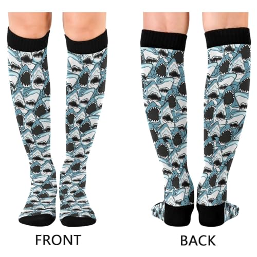 Image of Compression Socks for Women & Men, Knee High Socks for Circulation Medical Running Athletic Nurse Travel