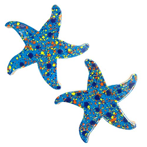 Meridian Tile Products Porcelain Swimming Pool Starfish Step Marker 5' Blueberry Glaze (Set of 2)