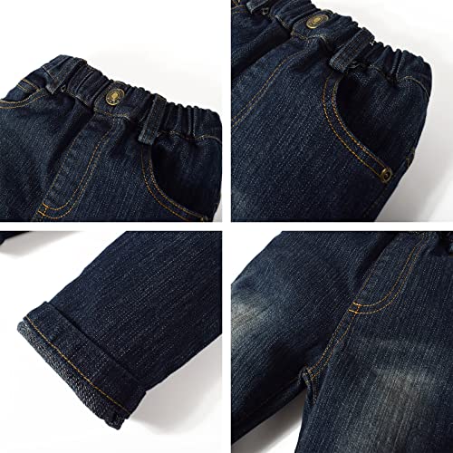 Image of Yilaku Baby Boy Clothes Toddler Dress Outfits Cotton Shirt + Jean Pants 2 Piece Boy Suit sets 1-7 Years