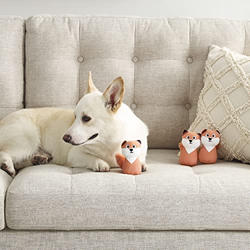 Image of Outward Hound Squeakin' Fox Hide A Puzzle Plush Replacement Dog Toys - 3 Pack