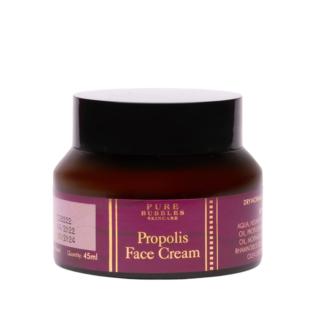 Pure Bubbles Propolis Face Cream | “Barrier Repair Moisturizer for Dry and Sensitive Skin 50ml