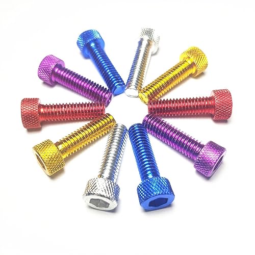 Tornillos moleteados de aluminio anodizado para ensamblajes limpios y sin vibraciones 2