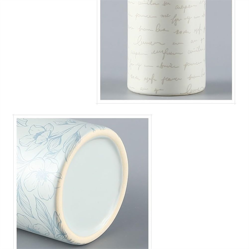 Distributore di Sapone Bottiglia di detersivo for Piatti in Ceramica Scandinavian Press, Dispenser Multifunzionale for lozione e Shampoo(Blue)