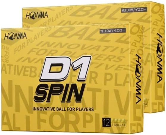 Amazon.co.jp: 【2ダースセット】ホンマゴルフ D1 SPIN スピン