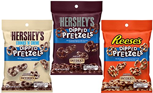 Hershey's Dipped Pretzels | Reese's Chocolate Dipped Pretzel | Variety Assortment