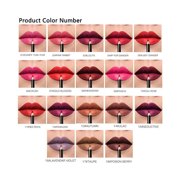 DC-BEAUTIFUL-18-Colors-Lip-Liners-Pencil-Set-Premium-Waterproof-Smooth-Lip-Pencils-Long-Lasting-Matte-Makeup-Lipliners-with-a-Pencil-Sharpener DC-BEAUTIFUL 18 Colors Lip Liners Pencil Set with 2 Pencil Sharpeners, Premium Waterproof Smooth Lip Pencils, Long Lasting Matte Makeup Lipliners