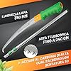 GRÜNTEK Seghetto per Potatura con Pertica Telescopica 100-240 cm. Sega da Giardino Compatibile con svettatoio B096Y5T5VT