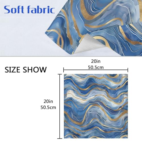 Servilletas de tela multicolor paquete x6 20x20 pulg miniatura 6