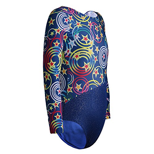 Image of DAXIANG Gymnastics Leotard for Girl Dance Clothes Gold Sparkly Mermaid 2-15 Years