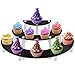 Alzate per dolci e frutta Alzata per Torta 3 Livelli Stand di Torta Espositore in Acrilico per Cupcake Matrimonio Compleanno Festa Artigianato(Nero)