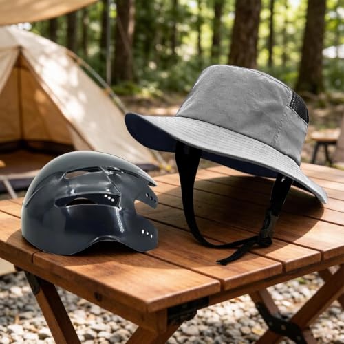Sombrero cortaviento con estilo casco ajustable y protección solar elegante 7